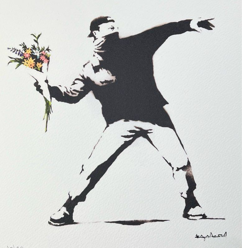 Annonce Leboncoin d'une sérigraphie Flower Thrower détectée comme contrefaçon